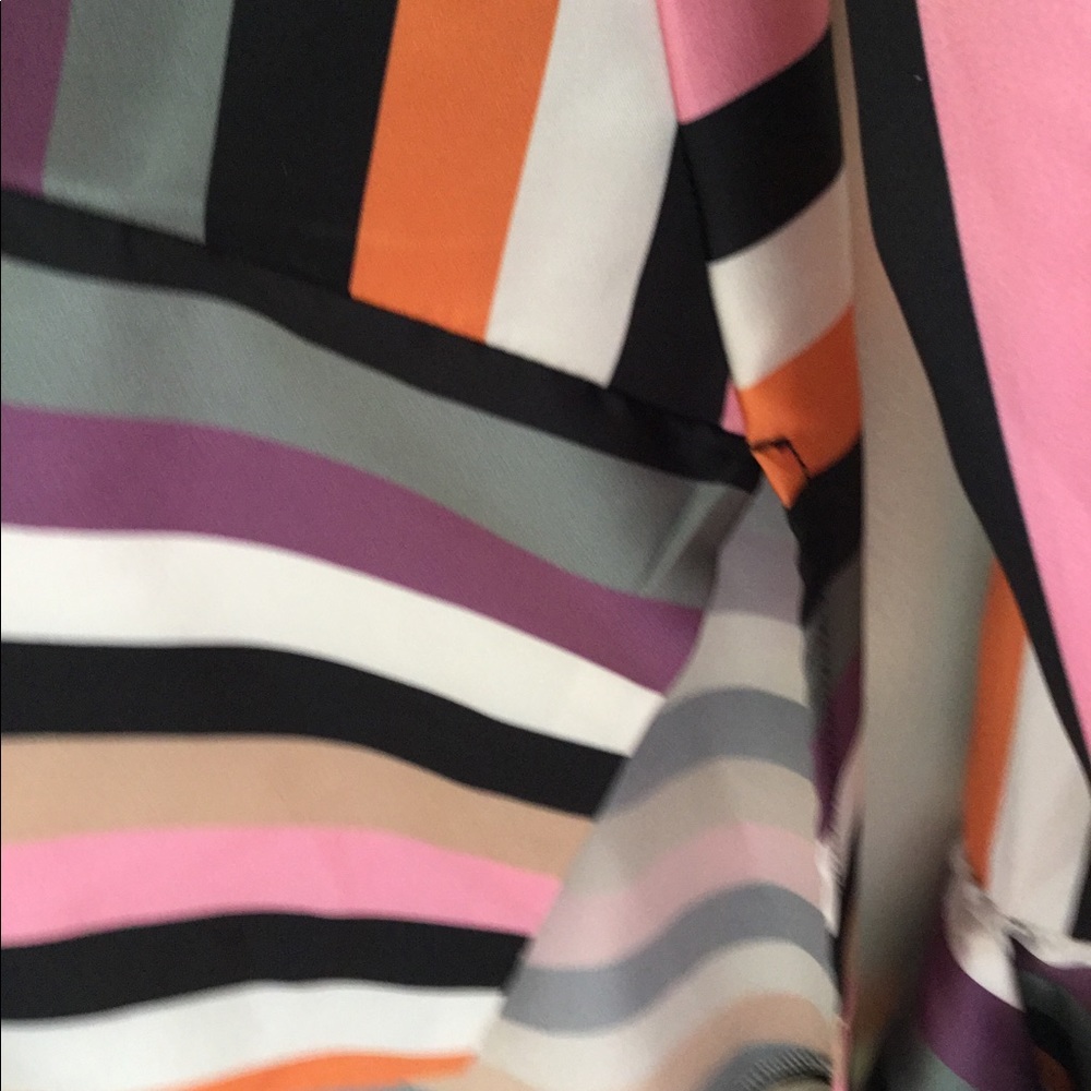 Stripe Polyester Blouse, - image 6